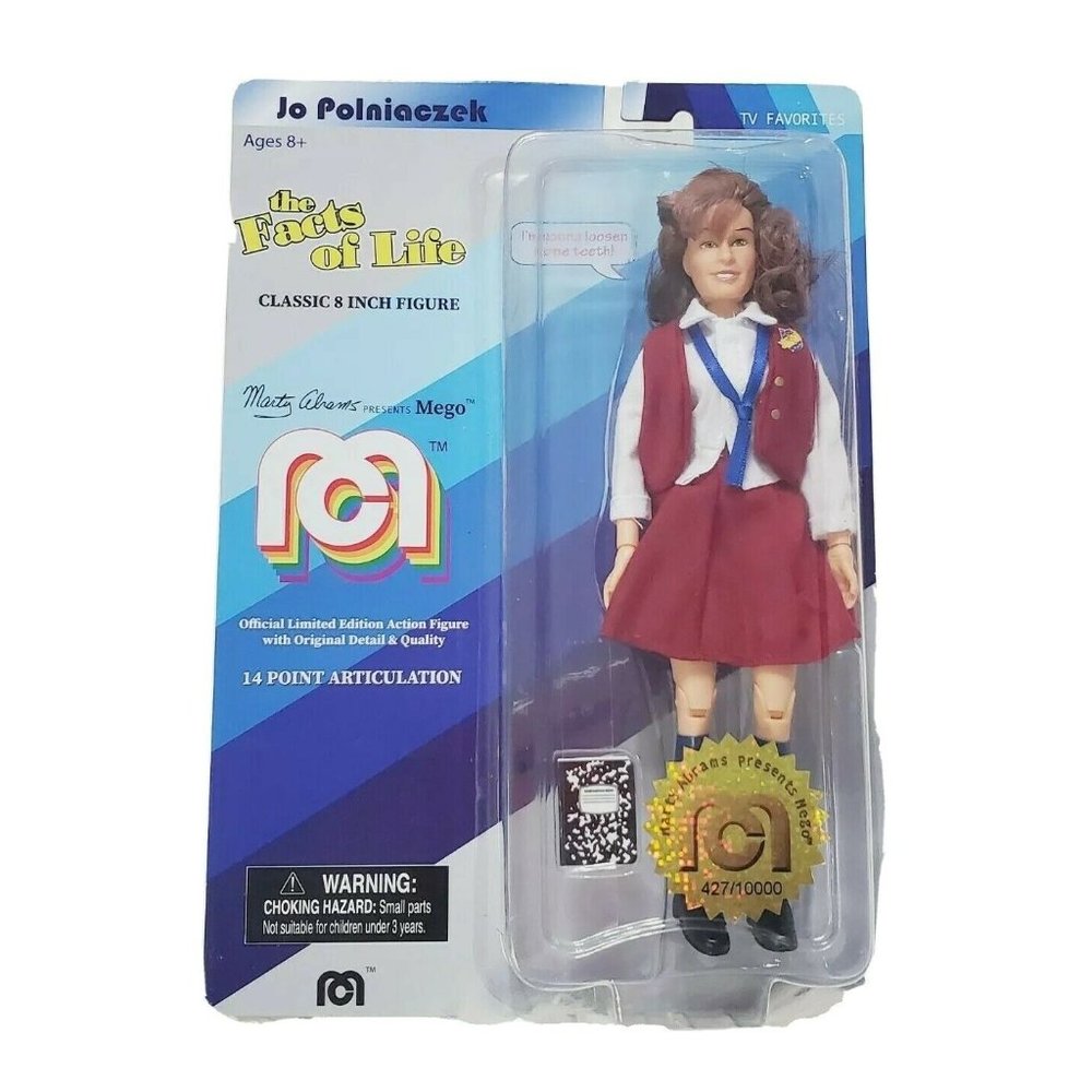 Mego Classics Jo Polniaczek Facts of Life 8"  Figure Limited Edition